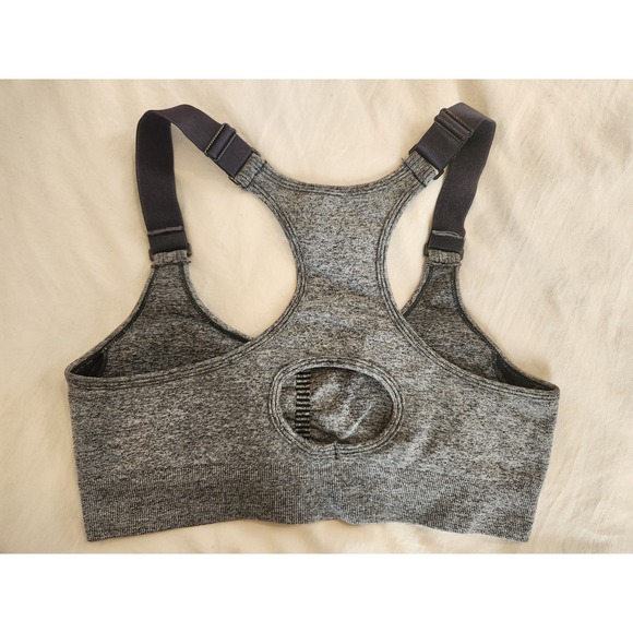 FLAG NOR FAIL Seamless Racerback Sports Bra Gray Women's Size Small Athletic - Picture 2 of 3